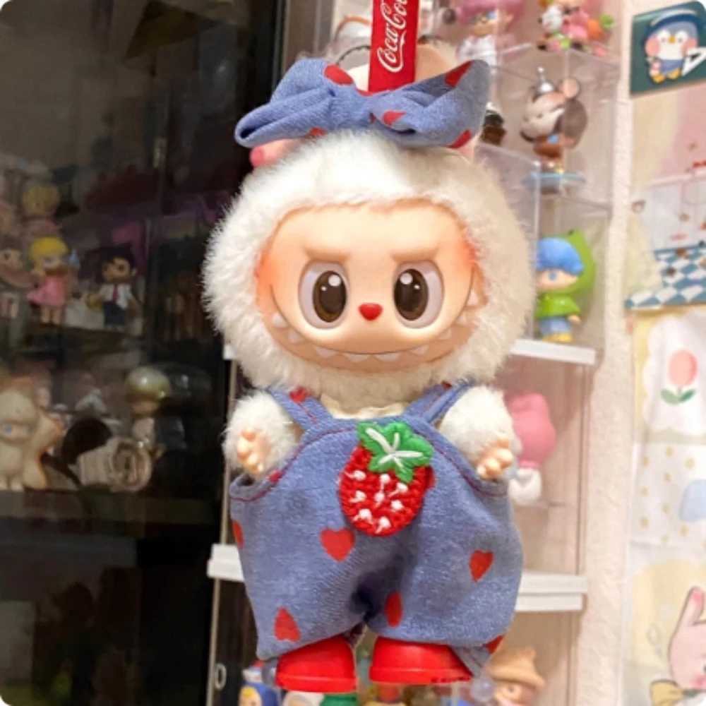 40 Labubu Clothes Love Sweater Flip Up Set Plush Cute Animal New Year Wilderness Wear Mini Doll Accessories Christmas Gift C250924