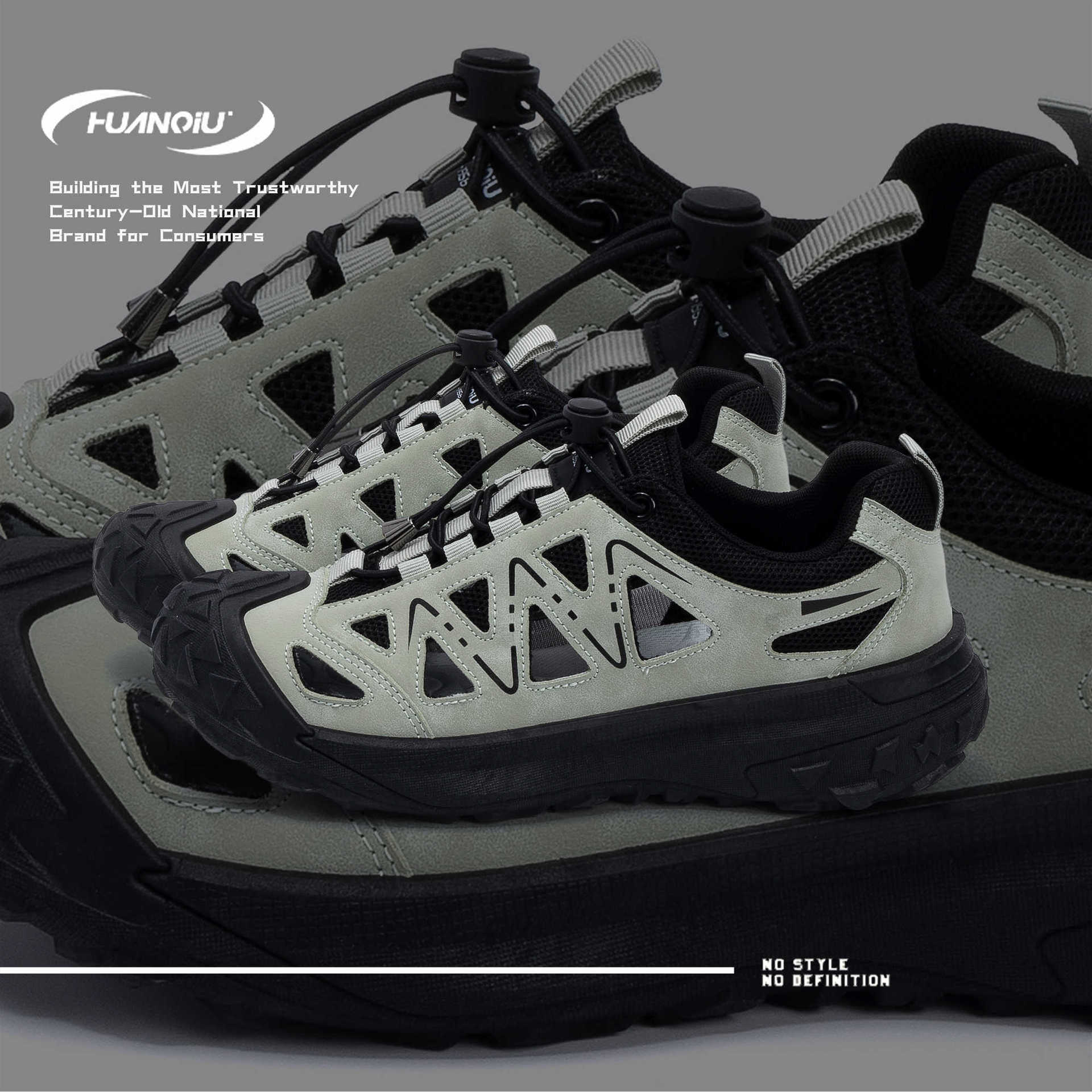 HUAN QIU Free shipping Designer Casual Shoes Men Comfortable Sandals Outdoor Breathable Versatile Casual Shoes fashion