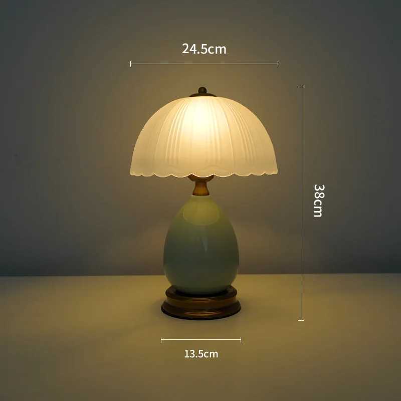 Vintage Lamp for Living RoomModern Ceramic Table Lamps for BedroomRetro Bedside Nightstand Traditional Lamps C251115