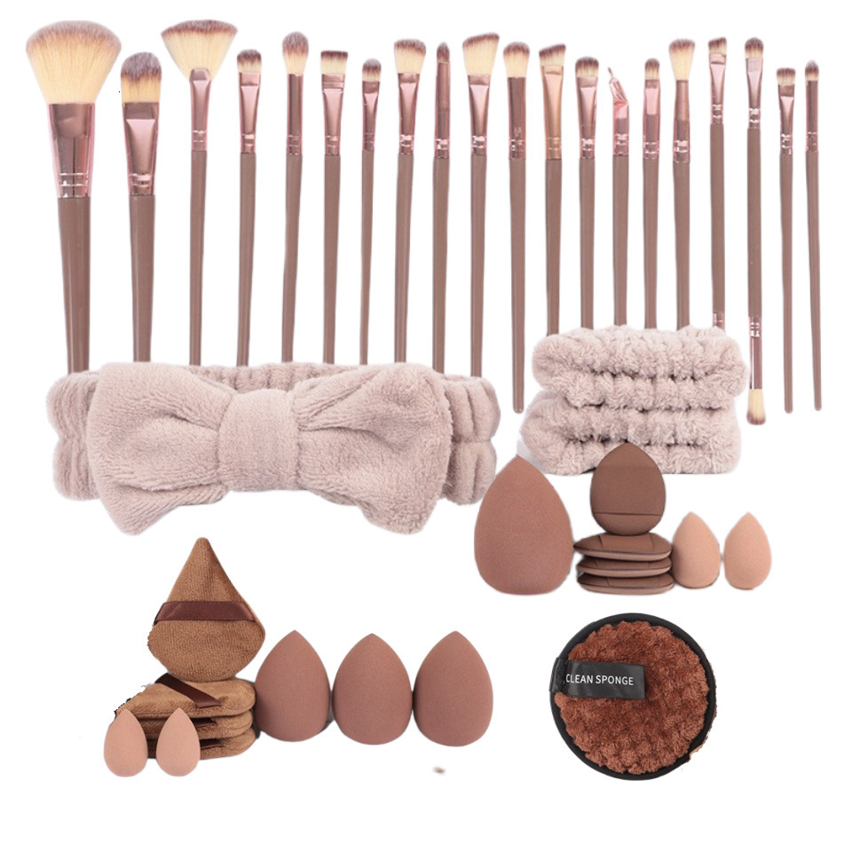 Maange 30 pcs professional makeup brush set basic concealer eye shadow powder blusher mixed brush bag beauty tool 240930