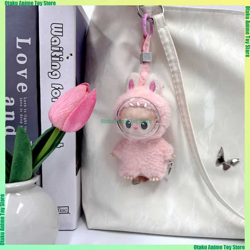 For Labubu 40 Transparent Face Mask 4pcs Labubu Pin for Love Face Shield Mini Plush Doll Accessories Keep Face Clean Y250924