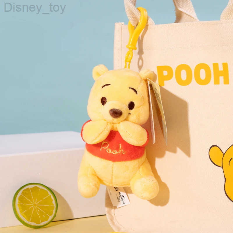 Disney Winnie the Pooh Plush Toy Backpack Pendant Childrens Toy Soft and Comfortable Doll keyring Birthday Present H250924