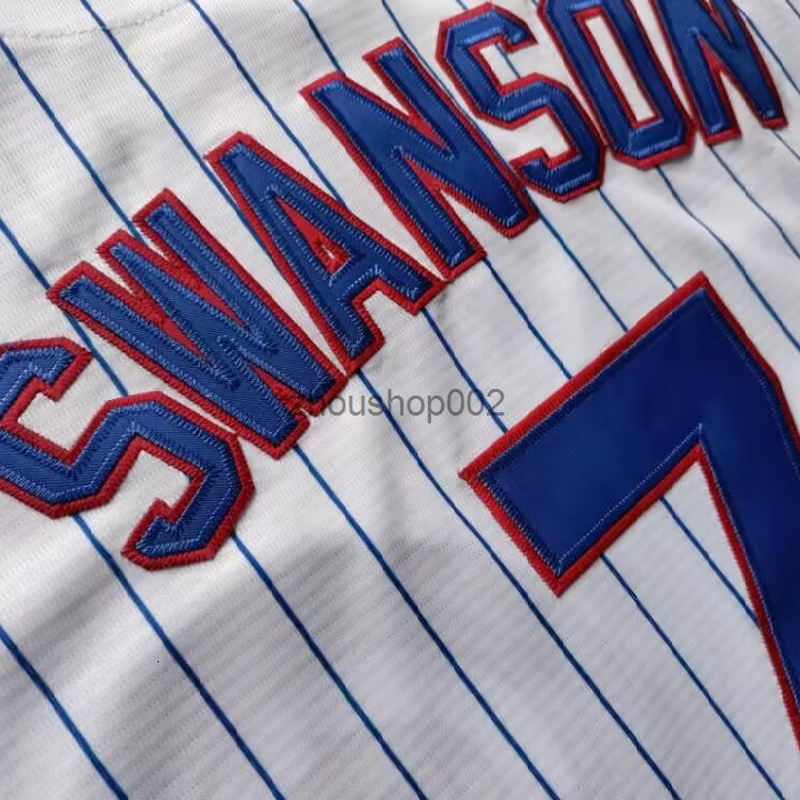 Custom 7 Dansby Swanson Jersey 4 CrowArmstrong 24 Cody Bellinger Seiya Suzuki Andrelton Simmons Marcus Stroman Willson Sosa Ian Happ Men Women Youth B
