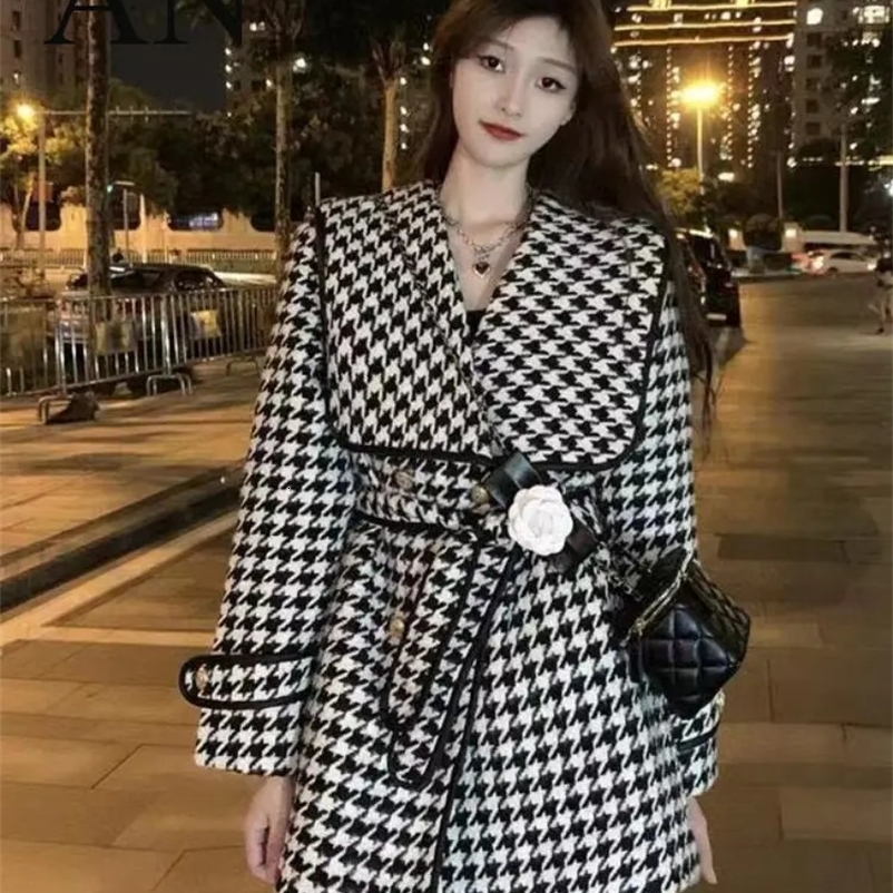 Women's Wool Blends Autumn and Winter Women's Woolen Coat Street Warm Tunic Trench Coat Winter Coat for Women Coats and Jackets Women 231110