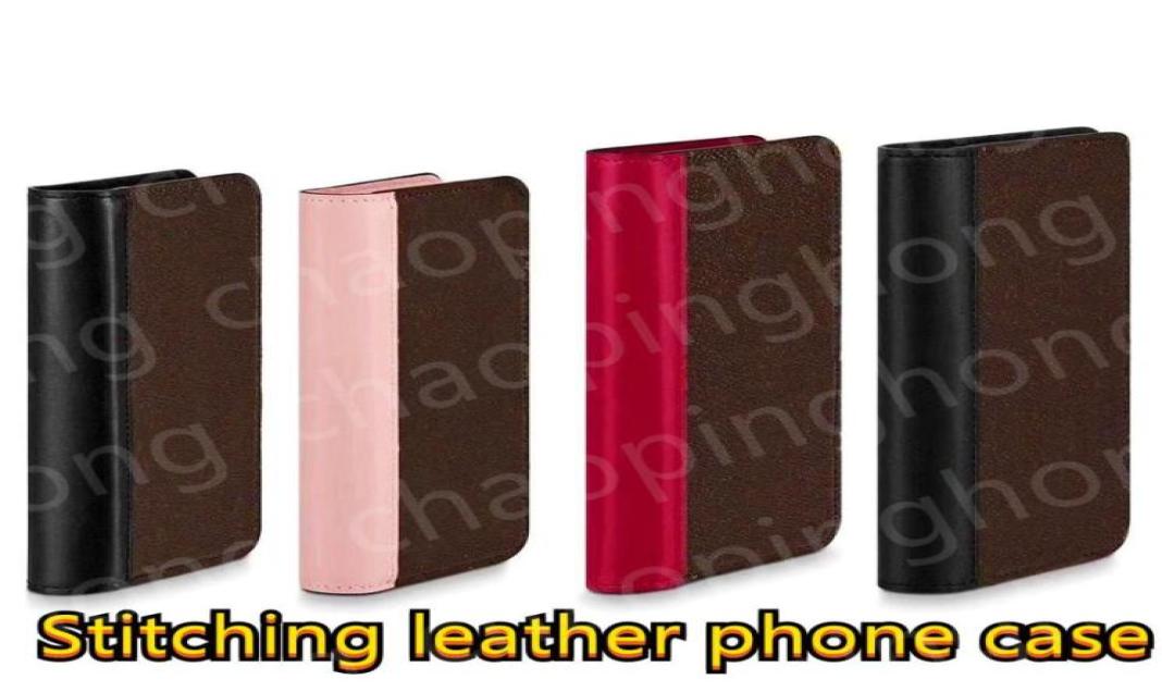 Luxury Designer Folio Phone Cases For IPhone 14 13 12 Pro 11Pro X XS Max XR 7P 8P Case Monogram Coated Canvas Comes With A Colorfu3499989