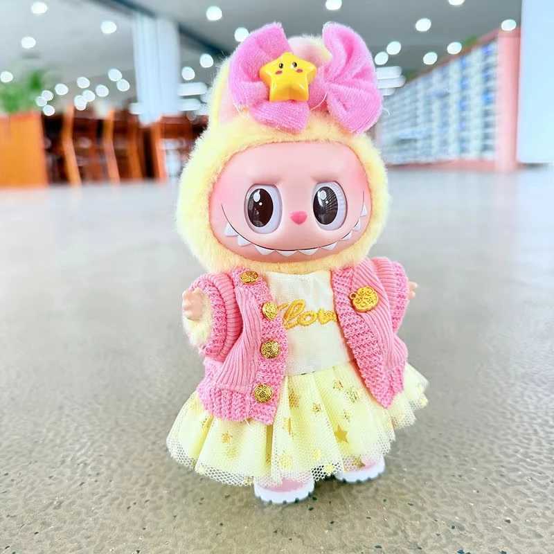 Mini Doll Outfit Accessories Set Cotton Sweater Skirt Clothing for 1517cm Ropa Labubu Dolls 10cm Cotton Dolls C250924