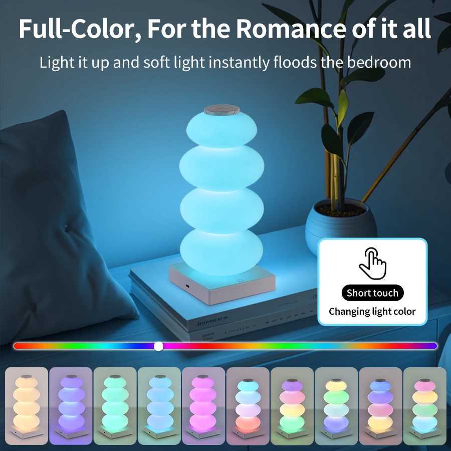 Rechargeable RGB Led Night Light Bedroom Table Lamp Party Lighting for Desk Living Room Bar Decor 16 Color Led Strip Lights C251115