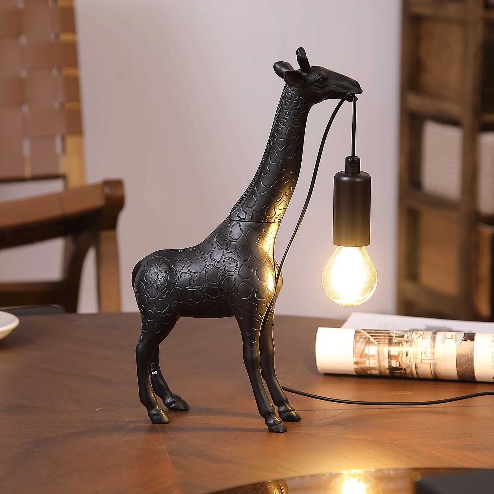 1 creative LED desk lamp giraffe shaped bedside night light USB plug touch switch suitable for bedroom and study lighting C251115