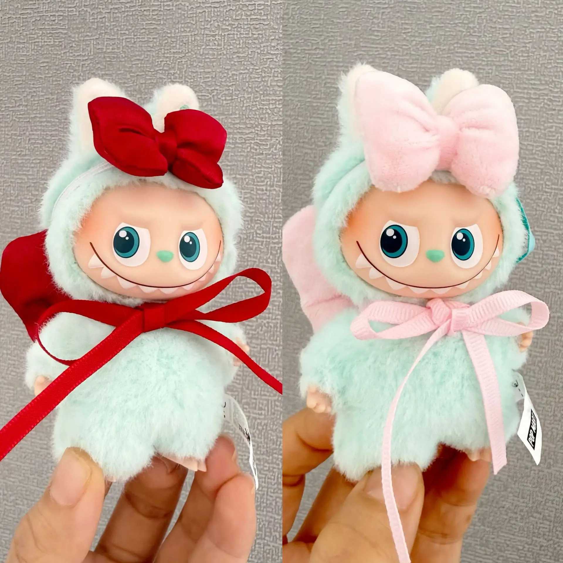 Mini Labubu Clothes Accessorie Bow Clothes For 10cm Labubu V4 The Monsters Pin for Love Series Doll Clothes Outfit Accessories C250924