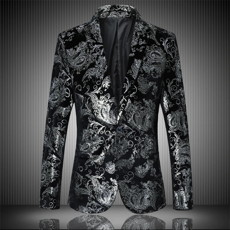 Style Mens High-Quality Business Suit Jackets/Male Slim Fit Fashion Printed Casual Tuxedo Man Loose Blazers 6XL 5XL 240126