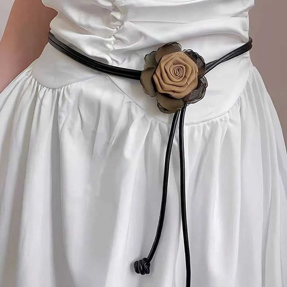 Fashion Fashion Ethnic Style Dry Rose Flower Belt Highend Retro Bohemian Floral Belt Knotted Waist Rope For Lady Girl Women D250924