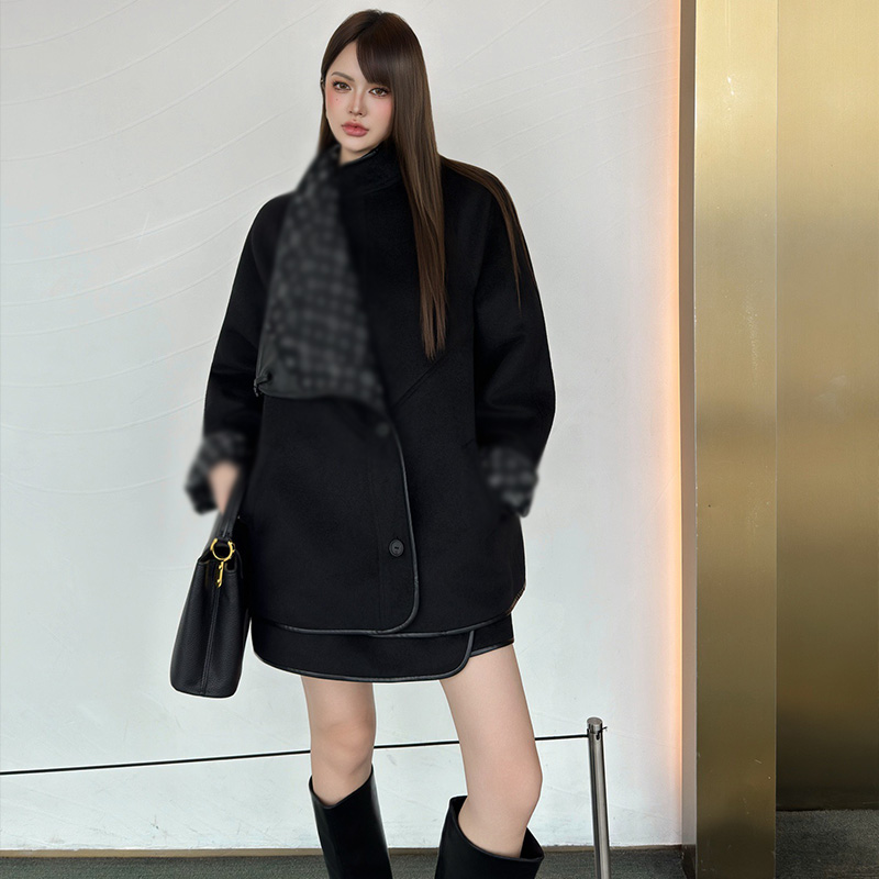 2025 new jacket short skirt set, designer short skirt set, fashionable, low-key, luxurious, high-end women's short skirt set b2a8