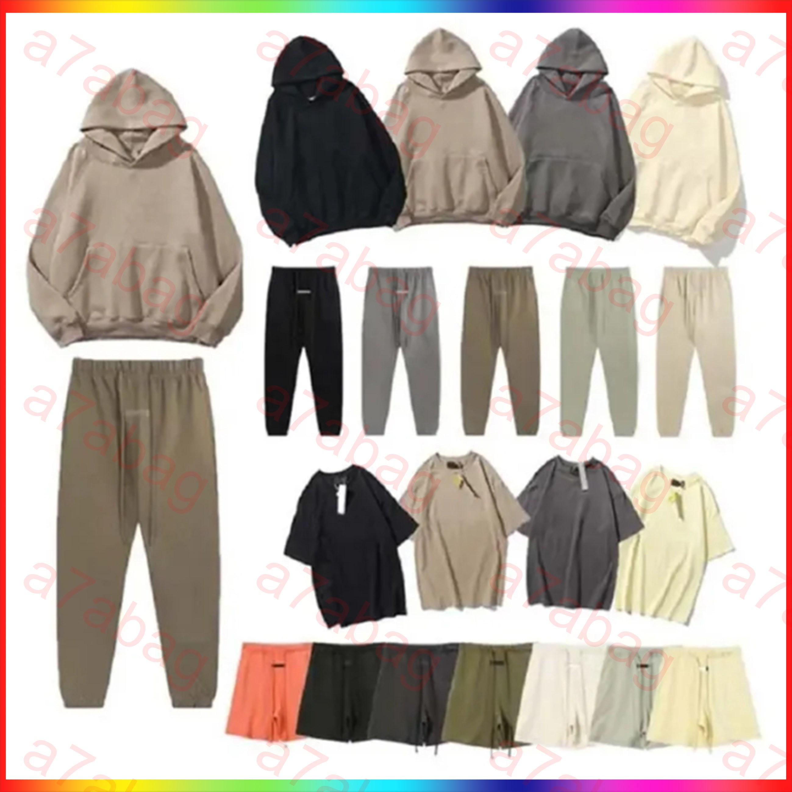 5A Mens Designer Hoodies Tracksuit 2025 essential Hoody Cotton Blend Oversized Streetwear essentials hoodie Sweatsuit Pullover essentials Sweatshirt 01