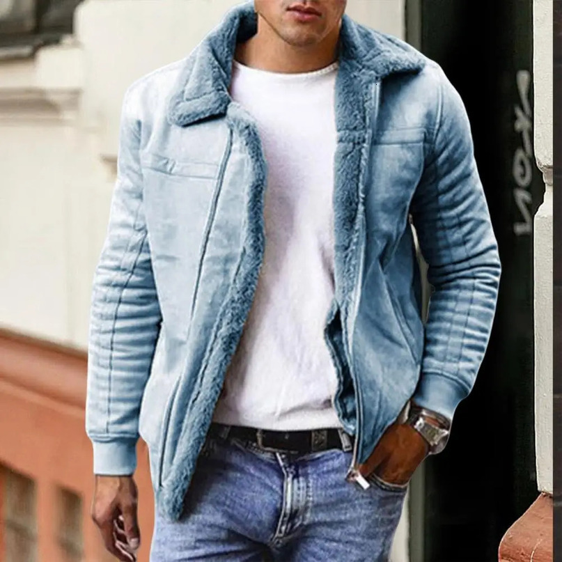 Mens Down Parkas Winter Warm Jacket Casual Coat Autumn and Fashion Fleece to Keep 231129