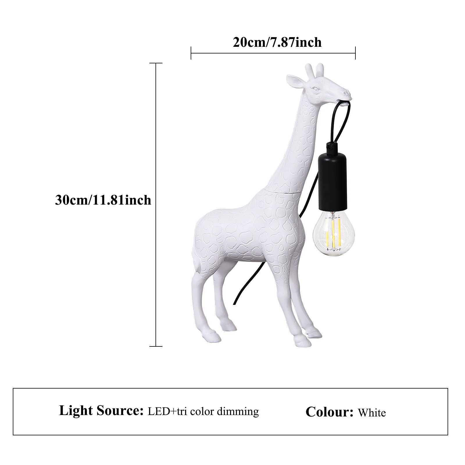 1 creative LED desk lamp giraffe shaped bedside night light USB plug touch switch suitable for bedroom and study lighting C251115