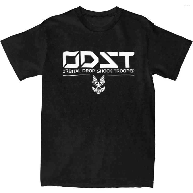 Men's T Shirts Man T-Shirt Odst Orbital Drop Hippie Halos Summer Tees Vintage Loose Cotton Clothing Birthday Gift