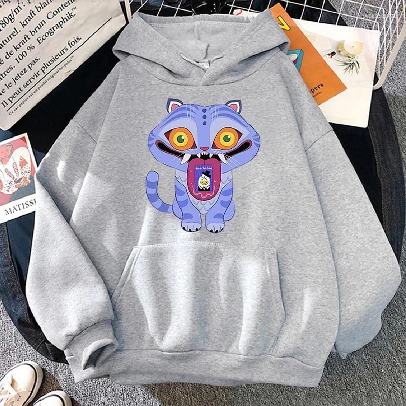 Men's Hoodies Autumn/Winter KPop Devil Derpy Hoodie Fashion Loose Wool Movie Print Pattern Comfortable Top