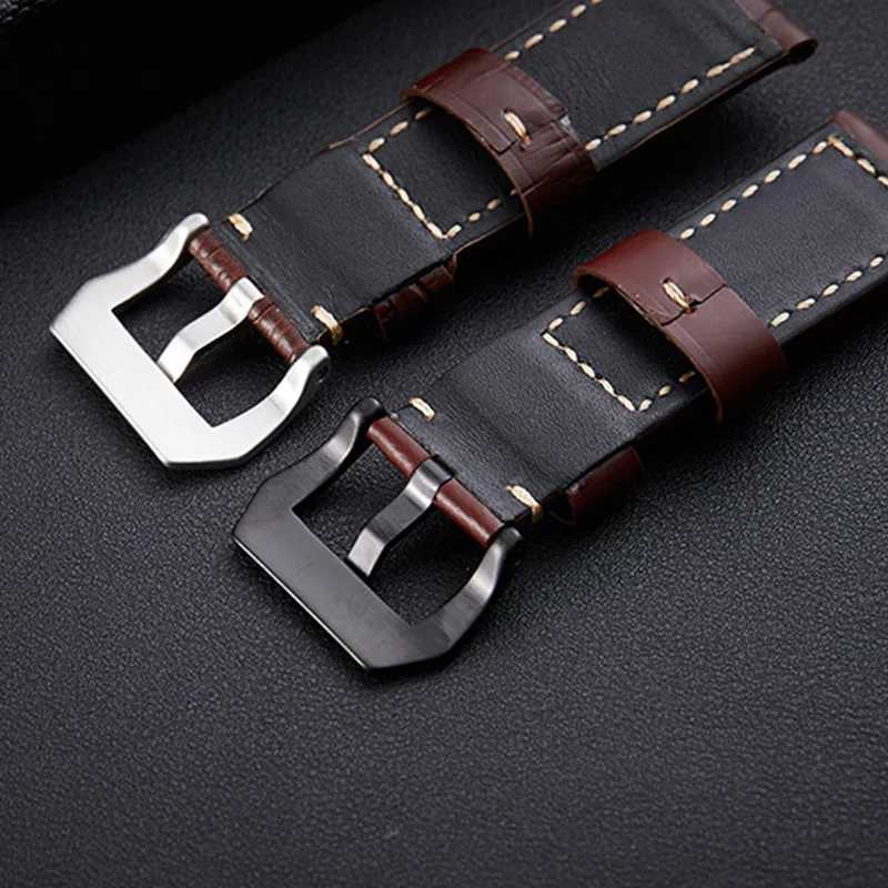 20mm 22mm 24mm 26mm Green brown Genuine Leather Bracelet man Watch Band for Panerai PAM111 441 cowhide Watchband Wrist Strap Z250924