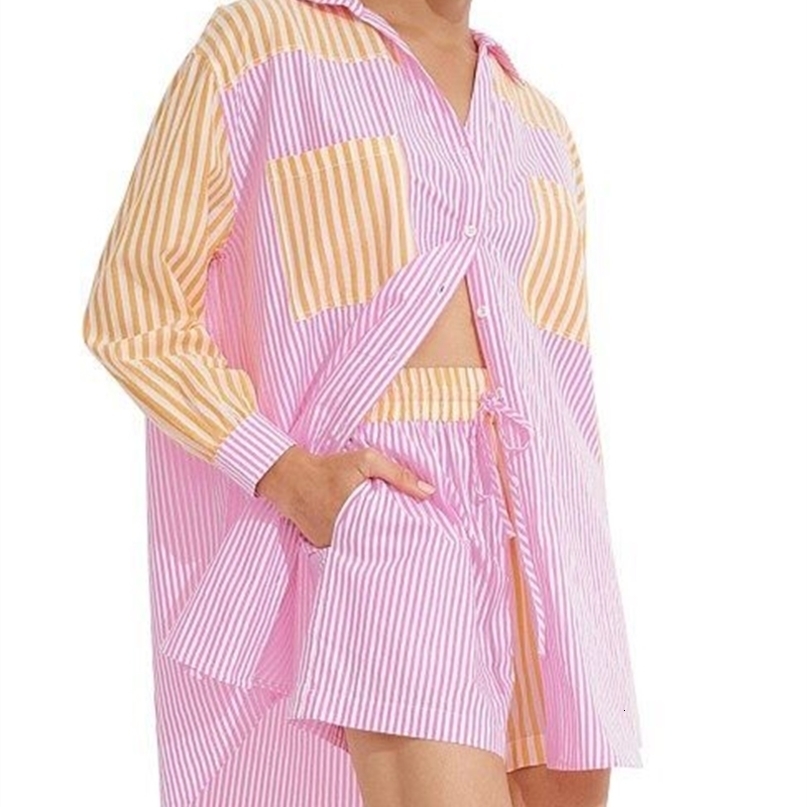 Striped Contrast Co… - image