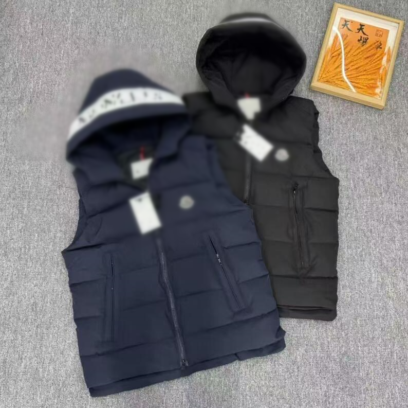 Designer Puffer Vest Mens Waistcoat Winter Down Vests Unisex Couple Bodywarmer Womens Jacket Sleeveless Outdoor Warm Thick Hoodie Outwear Clothing