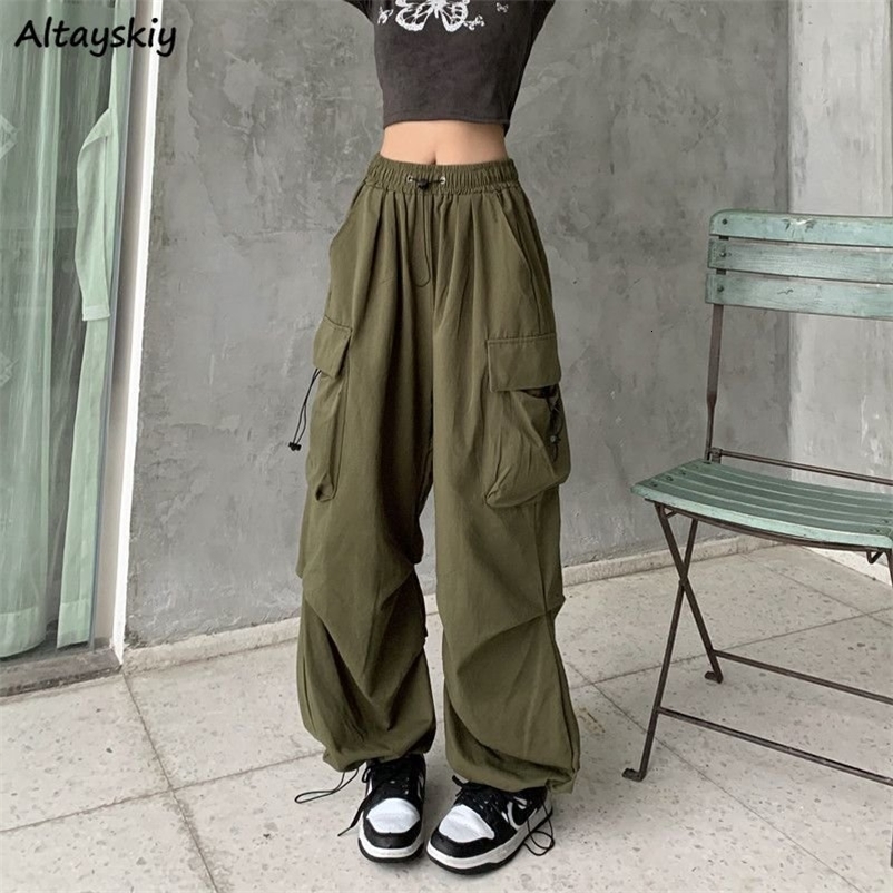 Women's Pants Capris Cargo Pants for Women Baggy Streetwear Y2k Clothes Autumn High Waist S-3XL Vintage American Retro Style Pantalones Mopping S
