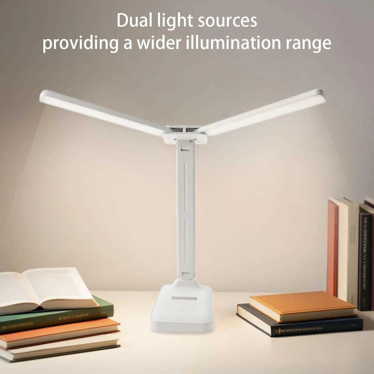 LED desk lamp 3 Levels Dimmable Touch Night Light USB Rechargeable Eye Protection Foldable Table Lamp For Bedroom Bedside Readi C251115