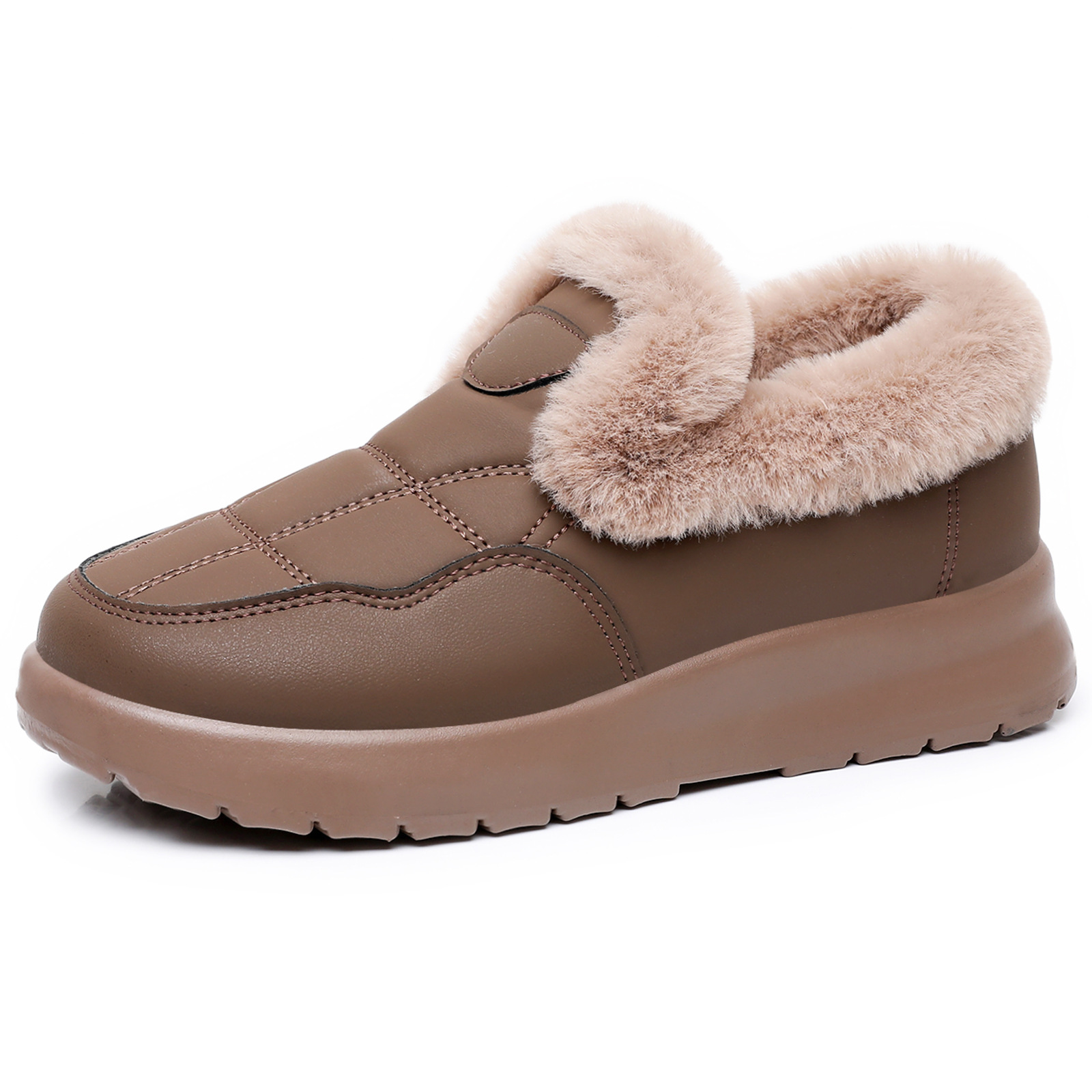 Women's free shipping Winter Fleece-Lined Snow Luxury shoes Hot Boots - Slip-On Cotton Fashion Thickened, Warm Fashionable free shipping