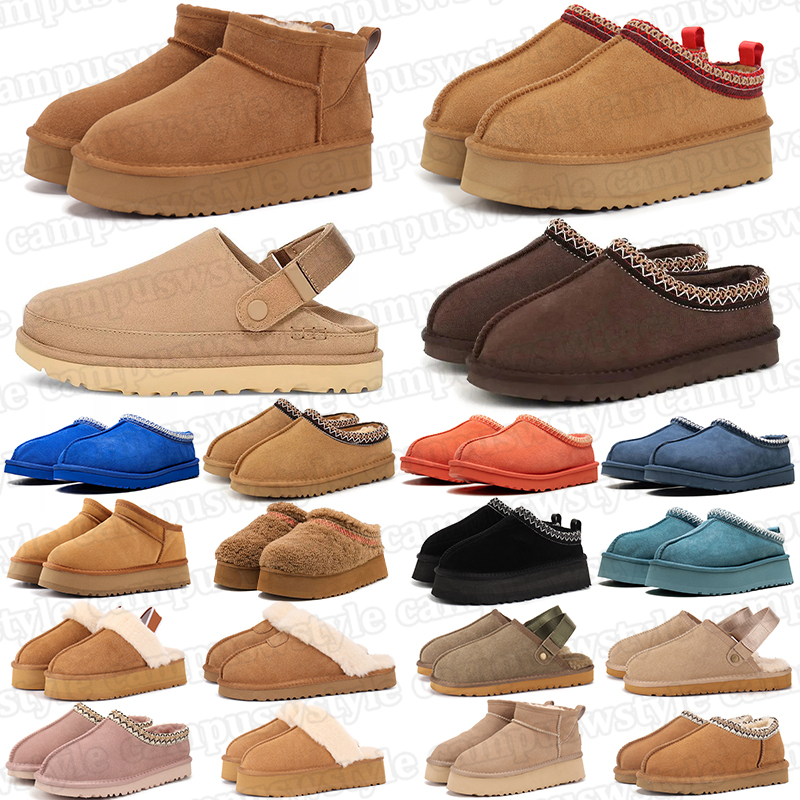 Popular new women winter snow outdoor slippers ethnic design fur sandals womens soft warm ankle boot slides