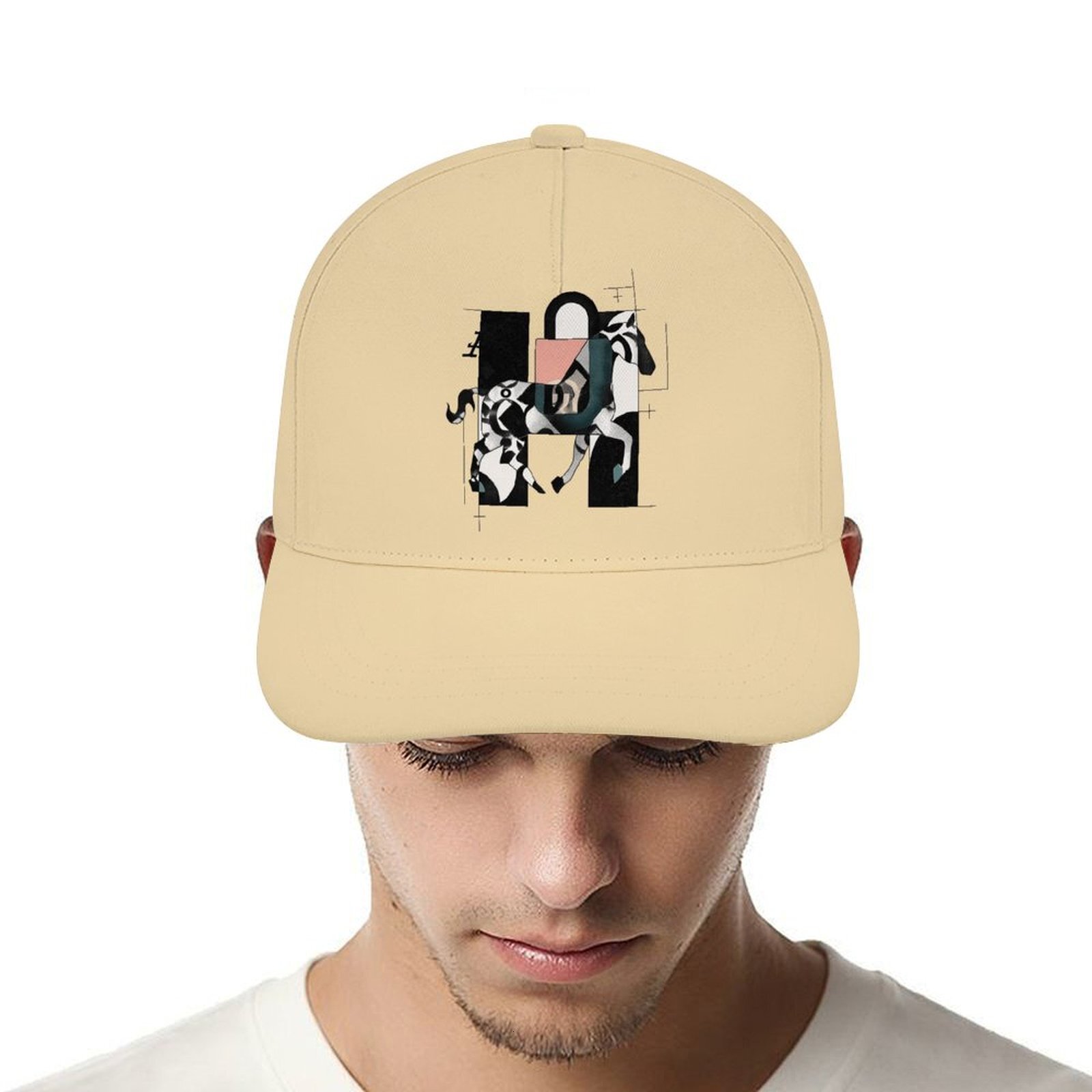 H Designer Beige Bucket hat Luxury Horse Funny Novelty Hat Golfing Sport, Breathable Golf Snapback Hats for Men Women Customizable HE
