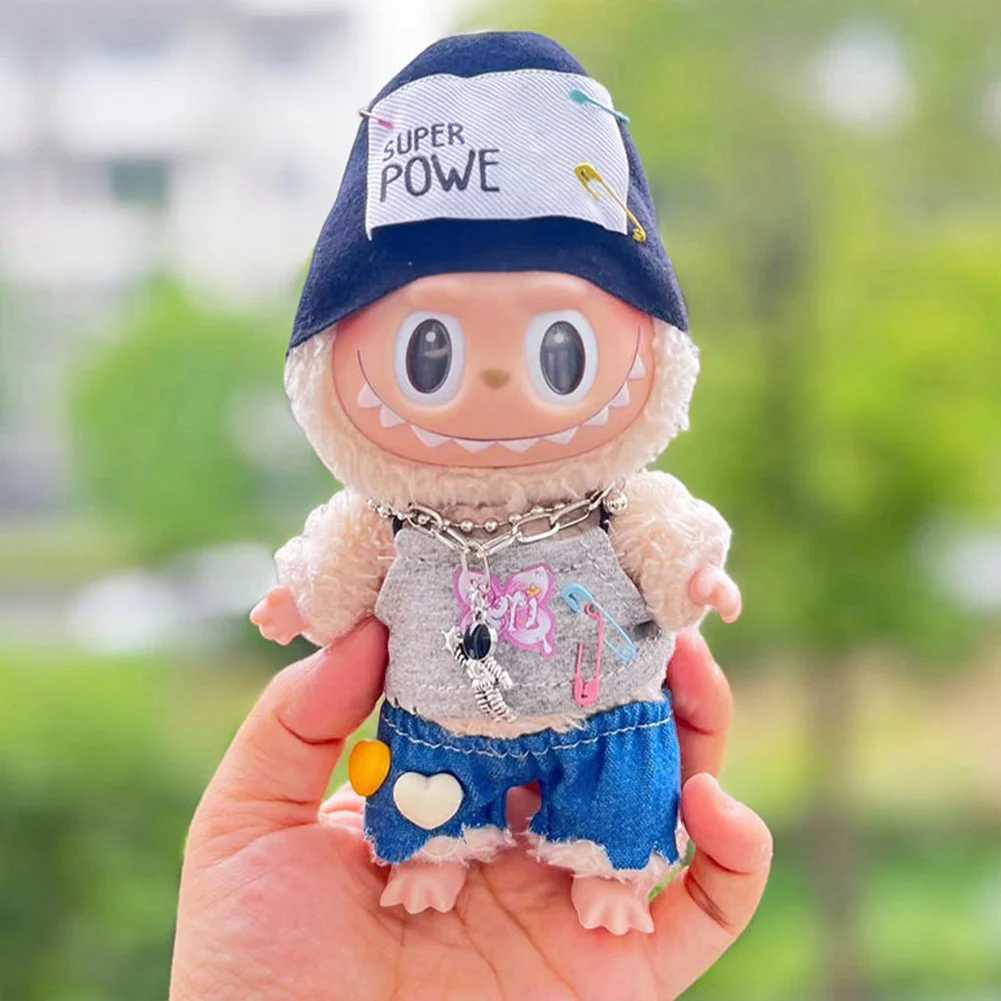 Doll Dress Up for Labubu 17cm Dolls Accessories No Doll Dolls Clothing Dress Up Clothes for Girls Birthday Gifts C250924