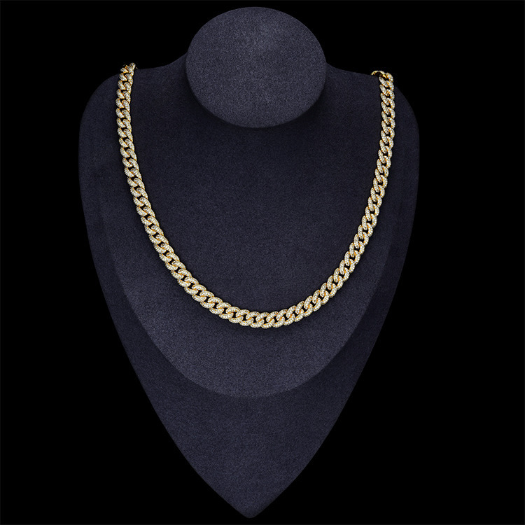 JWY Customized Trend High Quality 14k Gold Plated Brass Mans Hip Hop Chain Necklace
