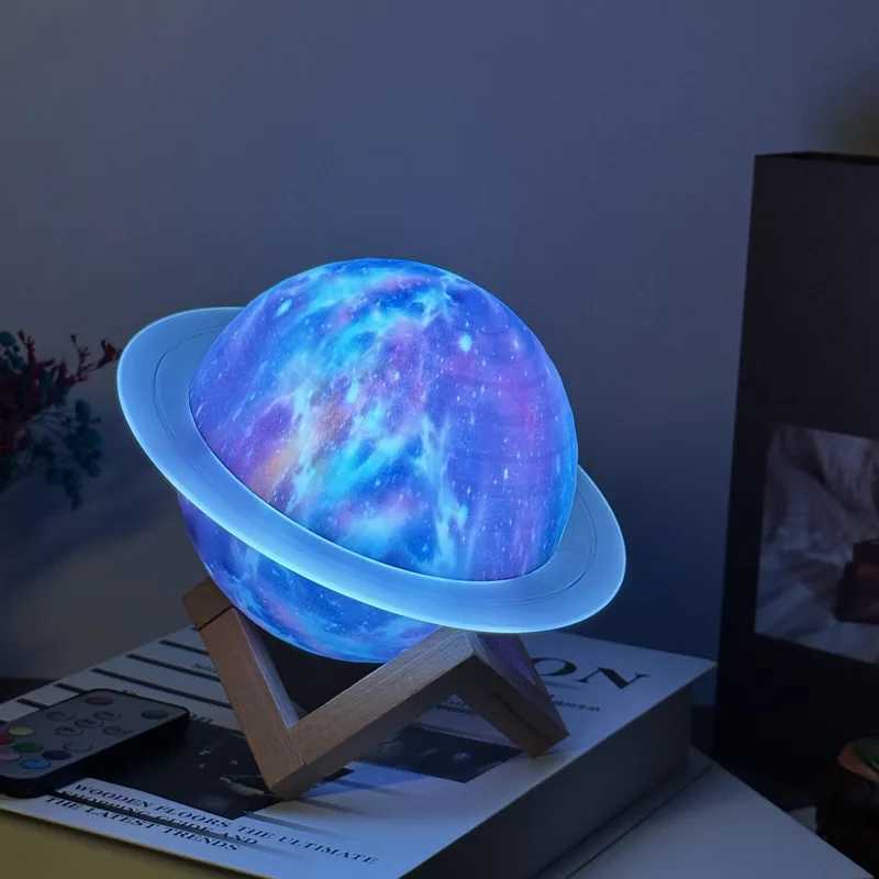 Saturn Ring Bluetooth Speaker Planet Light Desktop Creative Gift Luminous Wireless Ornament Bass Cannon Night Light Speaker C251115