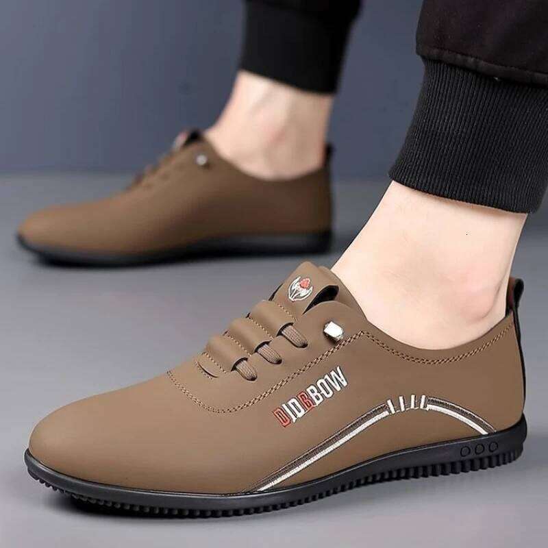 Leather for Fashion Soft Sole Loafers Comfortable Lightweight Walking Shoes Men Flats Moccasins Zapatillas Hombre
