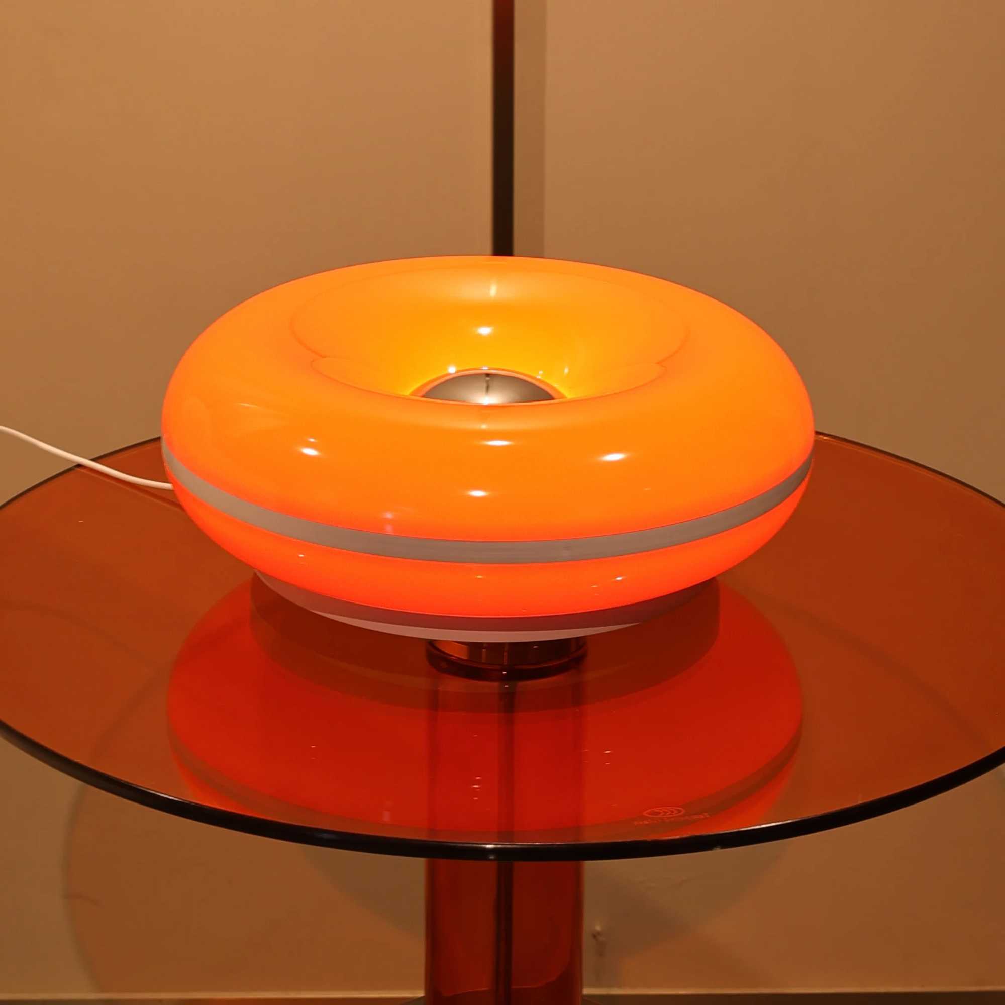 Touch Control RGB Donut Desk Lamp with Multifunctional Remote USB Powered for Bedroom Restaurant Use C251115