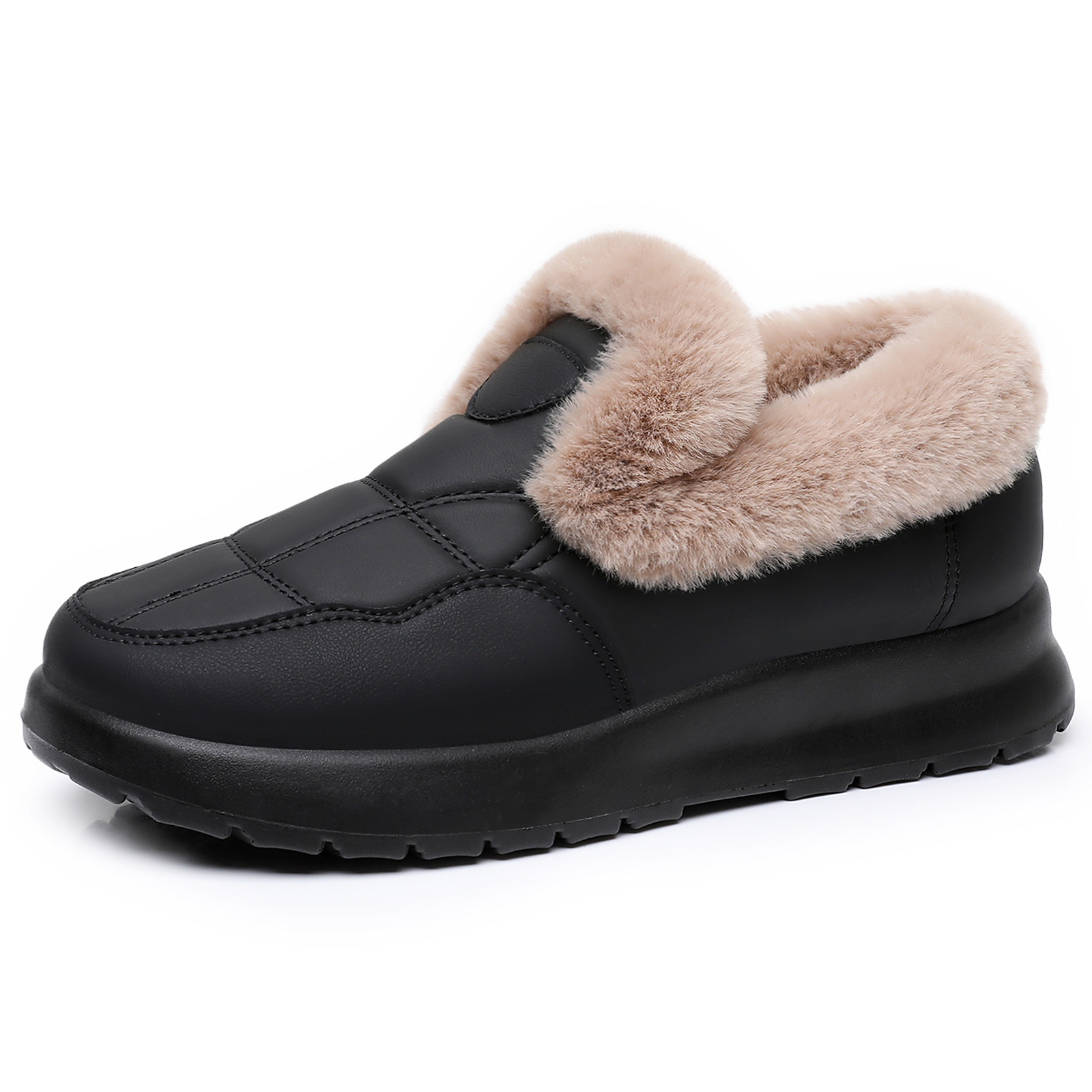 Women's free shipping Winter Fleece-Lined Snow Luxury shoes Hot Boots - Slip-On Cotton Fashion Thickened, Warm Fashionable free shipping