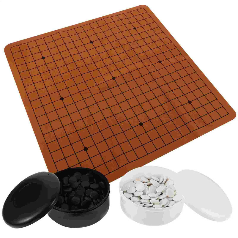 rens Go Backgammon Beginner Chess Set Board Game Plaything Piece Interesting Pvc Small Craft Stones 240813