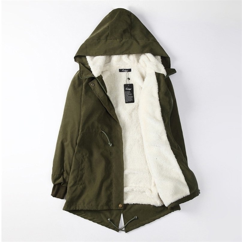 Gentillove Parkas Woman 2019 Fashion Mid Long Wadded Coat Winter Thick Cotton Warm Female Jacket Coat Outwear Plus Size 5XL T200114