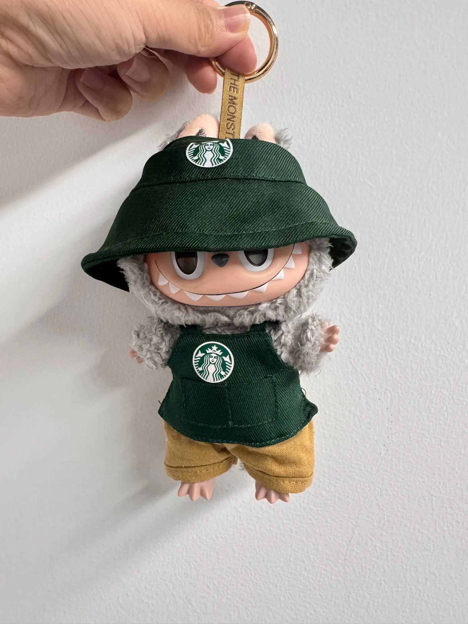 In Stock For Labubu Clothing BJD Vinyl Blind Box V1 V2 V3 Working Clothes Coffee Suit Clothing Replacement Cute Doll Accessory C250924