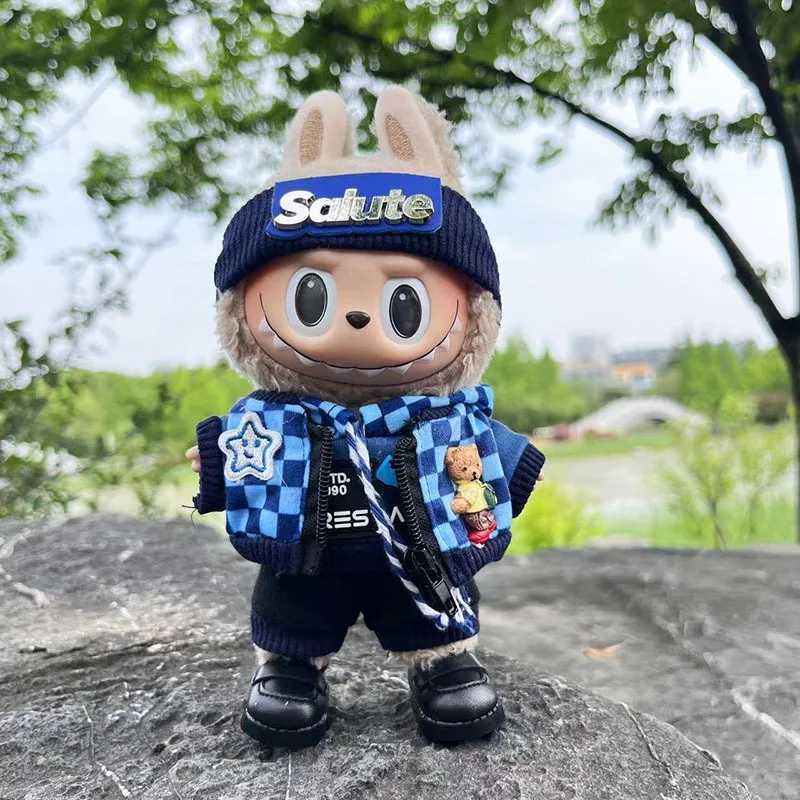 17cm Plush DollS Clothes Outfit Accessories For Korea Kpop Exo Labubu V1 V2 Idol Dolls Goose Dinosaur Macaron Clothing Gift C250924