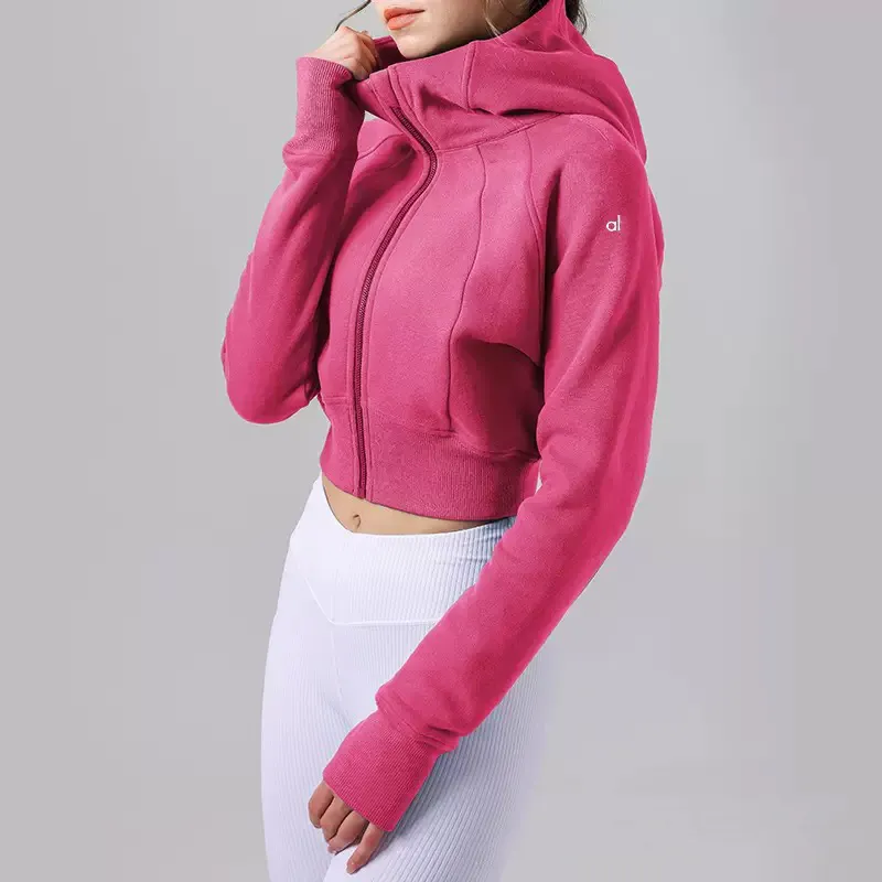 yoga jackets outdoor training sports jackets mountain climbing and fitness outdoor quick-drying sports suit tops zipper tops