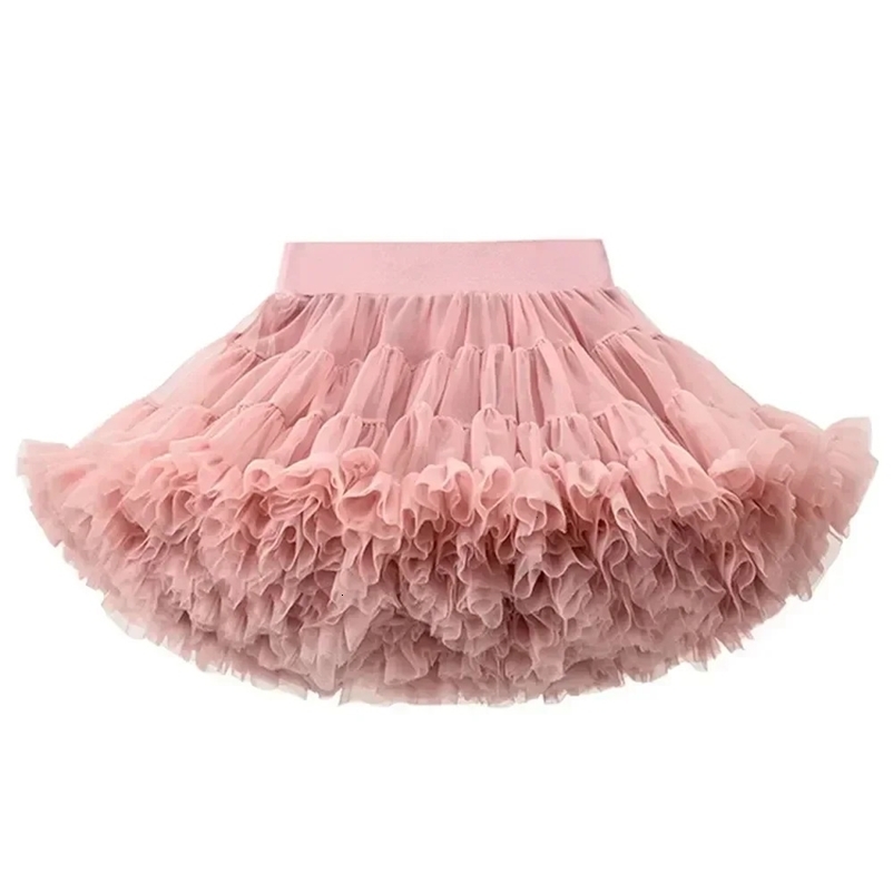 Baby Girls Tutu Skirt for Children Puffy Tulle Skirts for Kids Fluffy Ballet Skirt Party Princess Girl Clothes 2 4 5 6 8 Years 250411bj