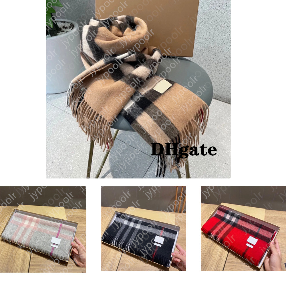 Scarf Shawl women winter scarf Designer plaid cashmere long tassels soft sjaal brown scarves for women man winter warm breathable Fashion simple style