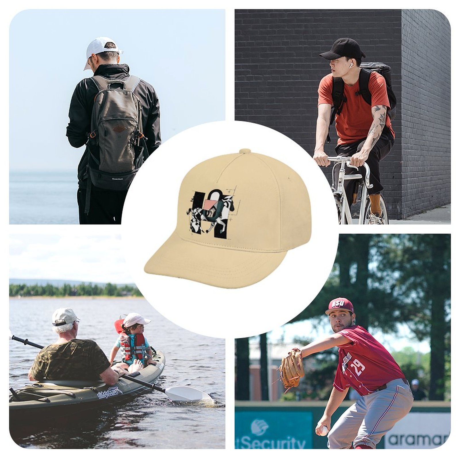 H Designer Beige Bucket hat Luxury Horse Funny Novelty Hat Golfing Sport, Breathable Golf Snapback Hats for Men Women Customizable HE