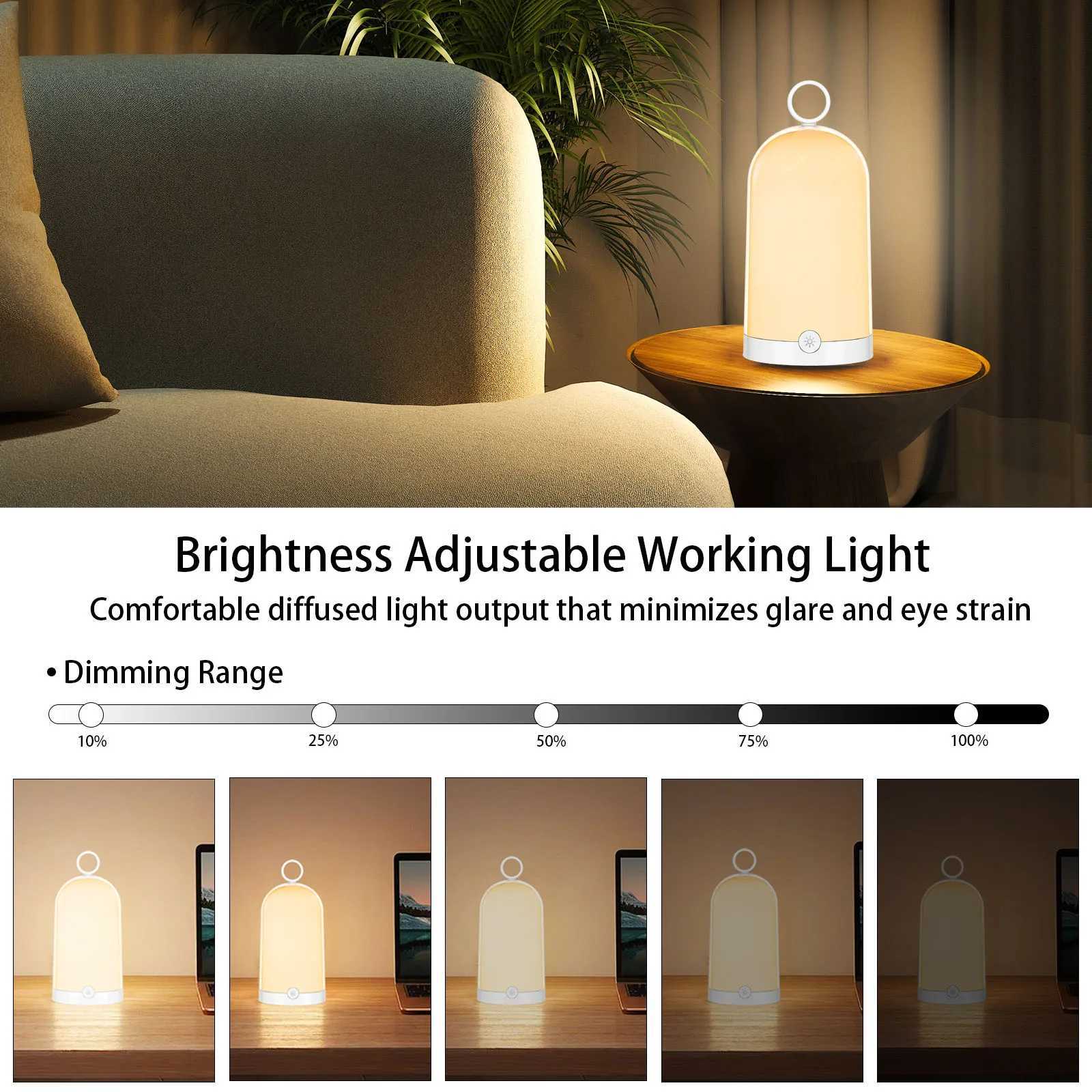 USB rechargeable lamp RGB portable home desk lamp touch night light bar coffee bar bedroom outdoor camping desk lamp C251115