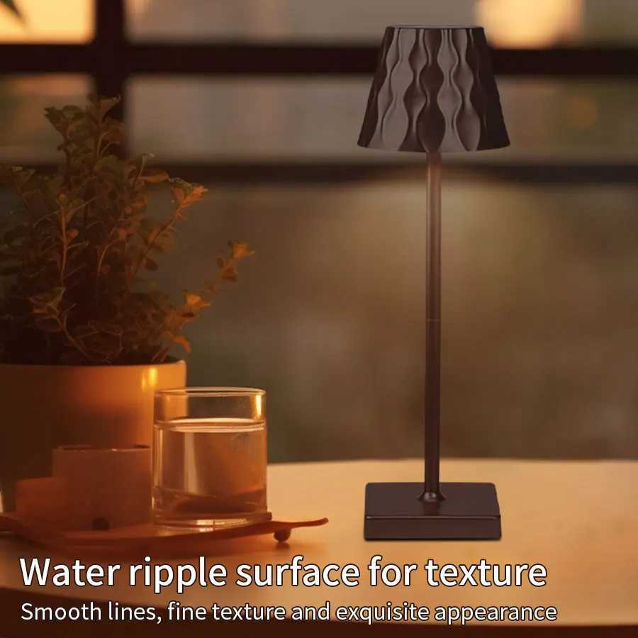 3color Rechargeable LED Desk Lamp Touch Dimming Night Light Rechargeable Desk Lamp Suitable for Bedroom Bar Hotel Decoration C251115