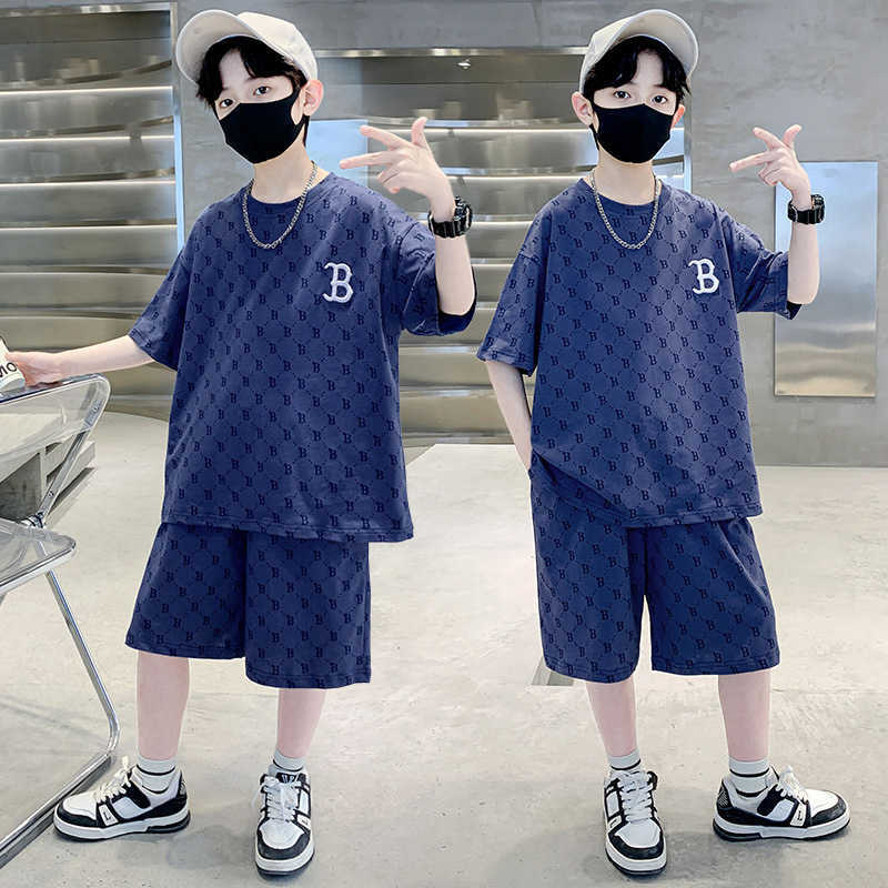 3146 people have rated positivelyBoys Summer Outfit Set 2025 New Stylish Summer Short Sleeve for Older Boys C250924