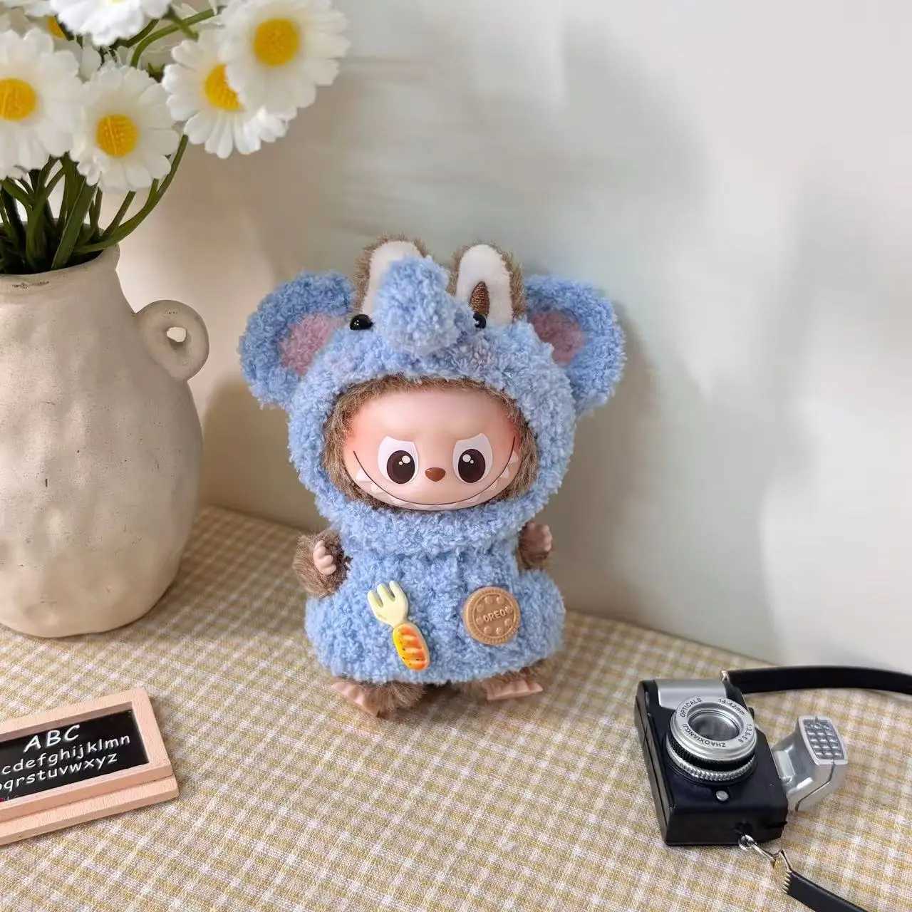 New Labubu 40 Doll Clothes Diy Decoration Accessories girl birthday Gift for 10cm Labubu v4 Clothing Animal dress up Plush Set C250924