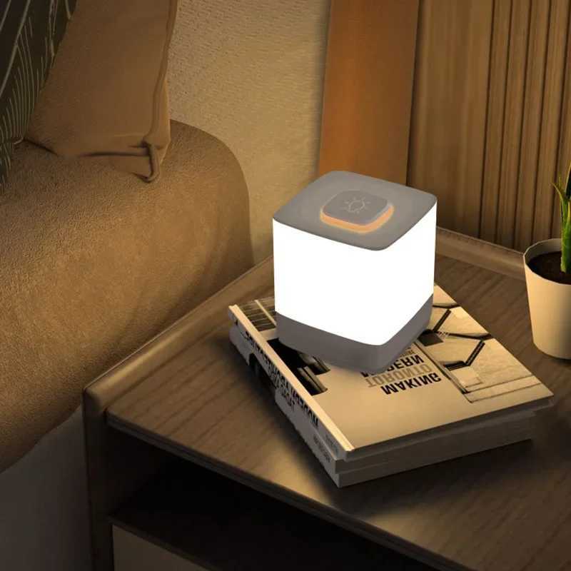 Modern Touch Sensitive Night Light Soft Light Touch Bedside Lamp With Sleep Protection And Long Lasting Battery Life C251115