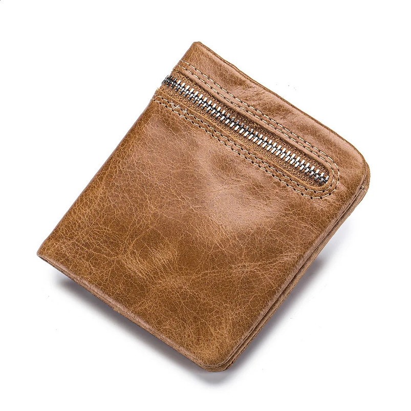 Cowhide Leather Short Wallet Mens Small Ultra This coin is ned for female cardholders to purchase vintage vertical wallets 240910