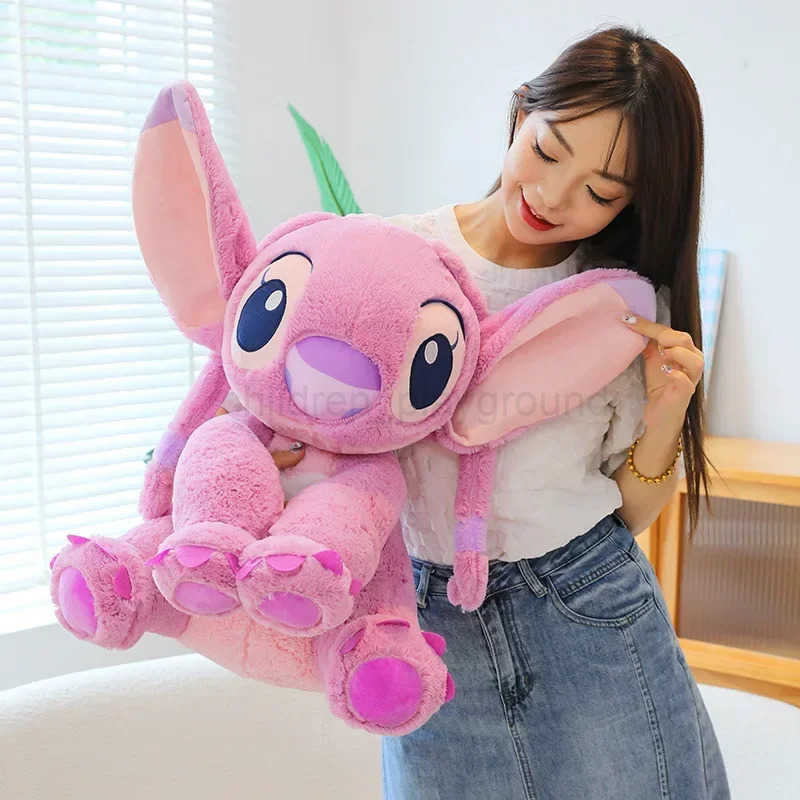 Disney Disneys Anime Lilo Stitch Kawaii Stitch Plush Doll Girls Room Decoration Large Plush Pillow Girlfriend Valentines Day Gifts H250924